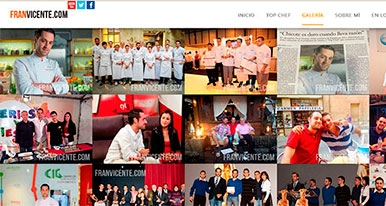 Fran Vicente estrena Web Oficial y continúa en Top Chef