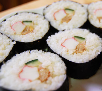 Maki sushi de pepino