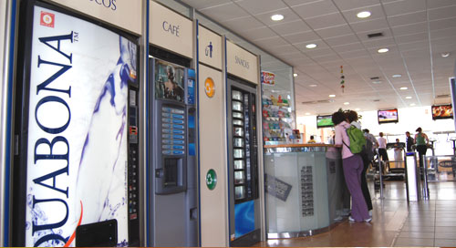 Máquinas vending de Sanven en el gimnasio Fitness Place, Salamanca