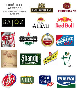 Marcas que distribuye la empresa salmantina Comercial de Vinos Acera S.L.