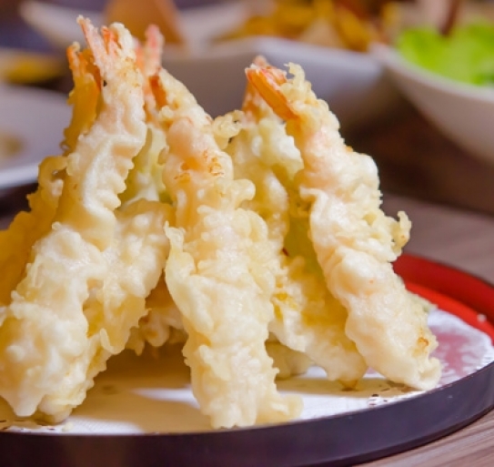 Receta japonesa de tempura de langostinos 