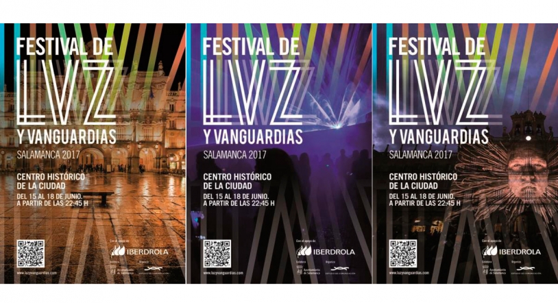 El Festival de Luz y Vanguardias de Salamanca presenta los tres carteles de su segunda edición