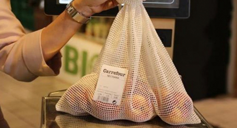 Mallas que sustituyen a las bolsas de plástico para la fruta