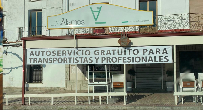 Los Álamos pone en marcha un autoservicio gratuito para transportistas en Peñaranda