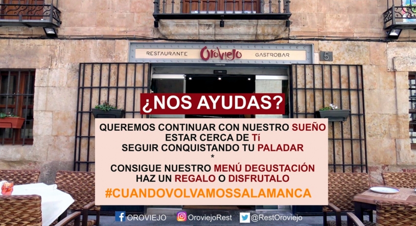 Restaurante OroViejo se suma a la iniciativa 'Cuando Volvamos Salamanca'