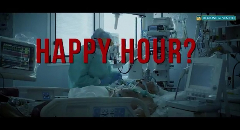 'Happy hour' el impactante vídeo para concienciar de los riesgos de la desescalada en Italia 