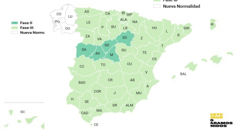 Barcelona y Lleida pasan hoy a la Fase 3, en la que se encuentra ya el 78% de la población