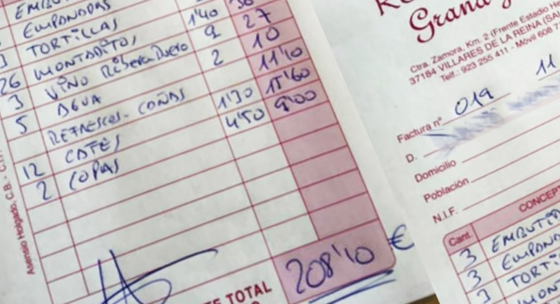 Simpa en un restaurante de Salamanca deja a deber más de 200 euros