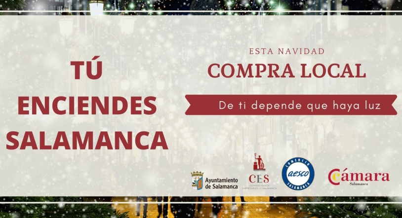 Campaña de AESCO para incentivar el comercio local en Salamanca esta Navidad