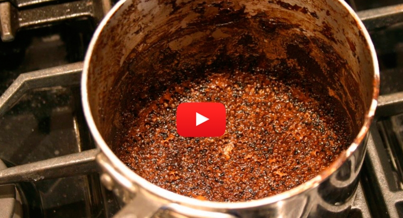 Vídeo | Cómo limpiar una olla quemada sin ningún esfuerzo
