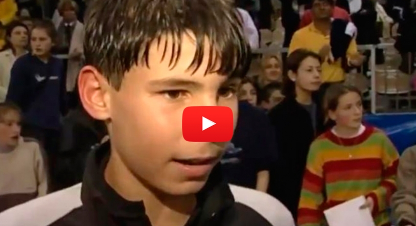 Se hacen virales las declaraciones de Rafa Nadal con 14 años