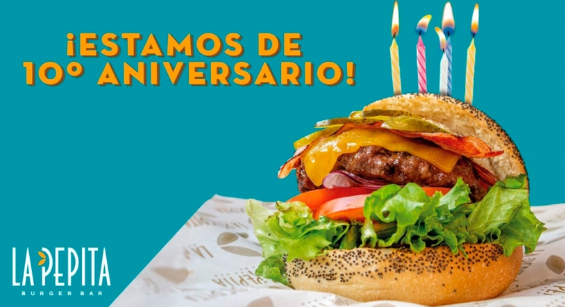 La Pepita Burger Bar cumple 10 años y lo celebra con increíbles premios