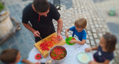 Lentejas y Pipirrana de tomate, las degustaciones de La Cocina Vieja para la Feria de la Huerta