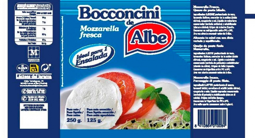 Retirado un lote de mozzarella fresca de Bocconcini de Albe por la presencia de toxina estafilocócica