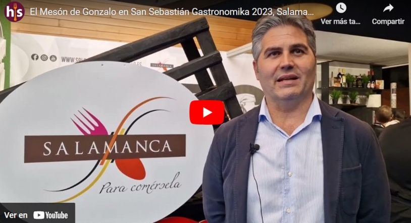 Vídeo | Gonzalo Sendín, de Grupo Gonzalo presenta sus dos tapas de San Sebastián Gastronomika 2023