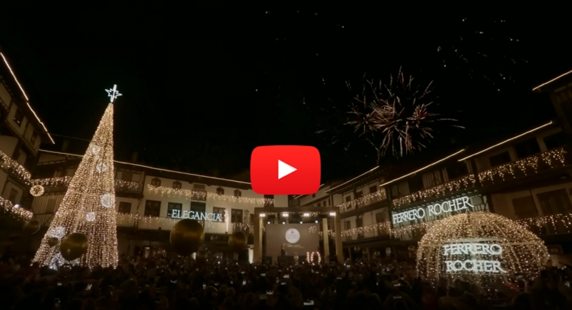 Vídeo | Así 'brilla' La Alberca esta Navidad con Ferrero Rocher