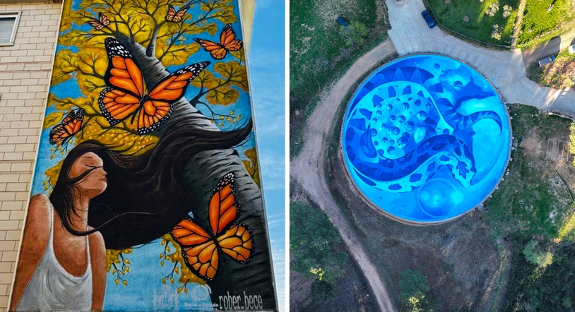 Los murales de Garcibuey y Santa Marta aspiran a ser el Mejor Mural del Mundo 2023