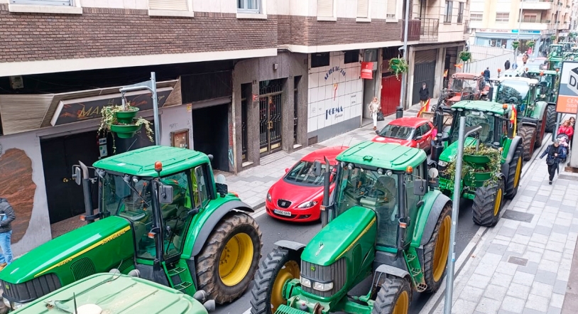 ¡Salamanca colapsada por los tractores!