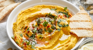 Hummus de calabaza (crema de garbanzos especiada)