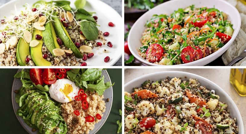 4 recetas creativas de ensaladas con quinoa