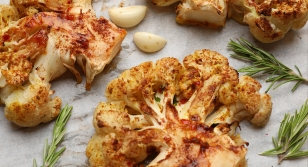 Coliflor al horno con especias