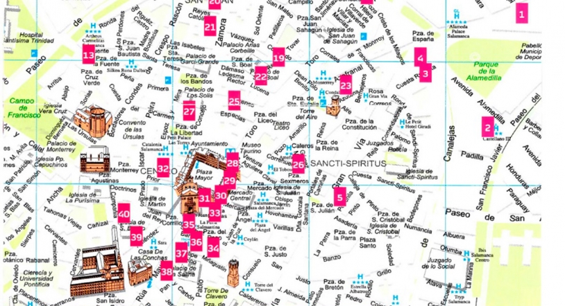Plano de los participantes en el Concurso de Pinchos