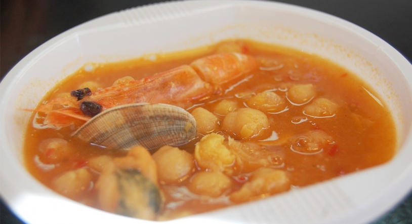 Garbanzos con Marisco, Pincho de Feria más votado en la app DePinchos 