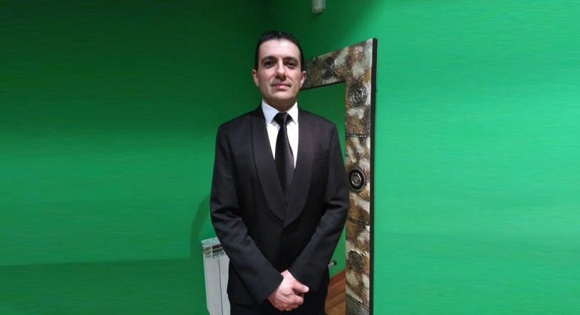 José Ignacio Martín, del Restaurante Pucela, en la segunda semifinal del Concurso de Camarero del Año 