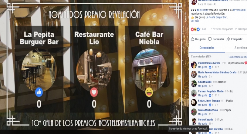 Cómo votar en los Premios HosteleriaSalamanca.es 2017