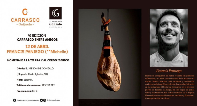 Francis Paniego cocinará esta noche en El Mesón de Gonzalo