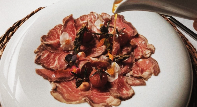 Presa en escabeche, encurtidos y kimchi, recomendación del restaurante El Monje 