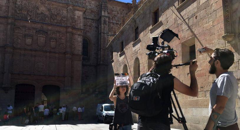 El canal de televisión franco-alemán Arte graba en Salamanca