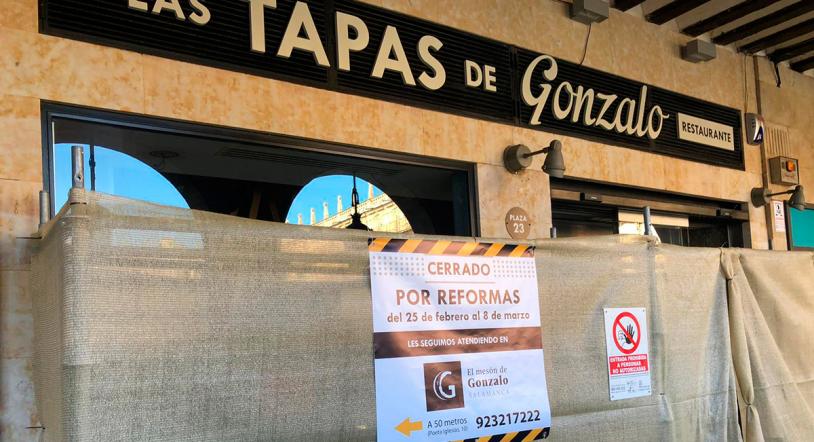 Cierre (temporal) de Las Tapas de Gonzalo