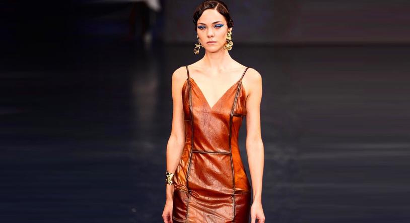 El vestido comestible de uva que arrasó en la Mercedes-Benz Fashion Week México City