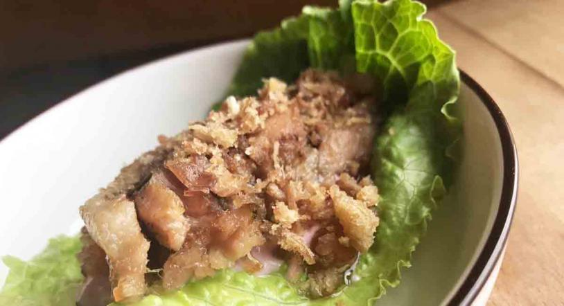 Sam de panceta caramelizada, un pincho de concurso