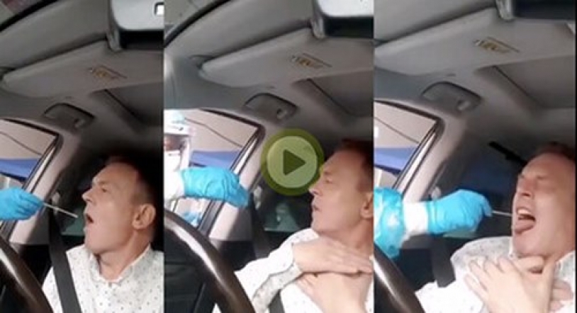 Sin duda, el vídeo del año, la desesperación de este hombre cuando le hacen una PCR
