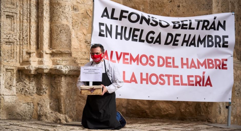 Un hostelero comienza una huelga de hambre por la situación de la hostelería