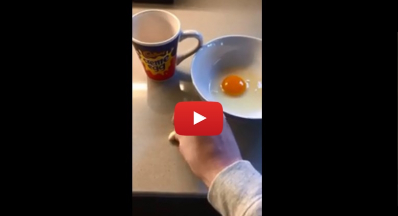 Vídeo | Increíble truco para separar la clara de la yema de un huevo