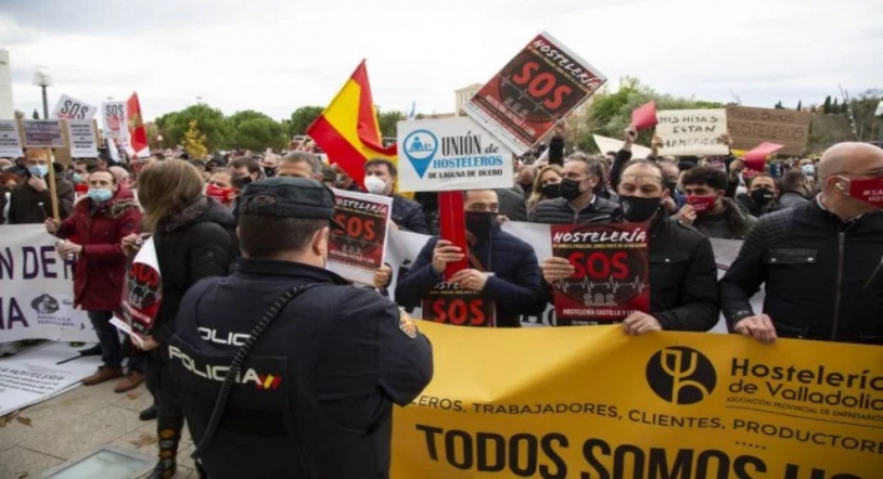 Los hosteleros de Castilla y León vuelven a manifestarse este martes
