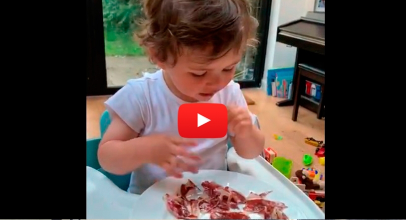 Vídeo | ¿Salmón o jamón? Este niño tiene clara su apuesta