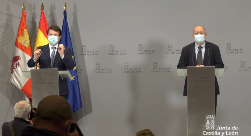Mañueco e Igea, juntos en rueda de prensa: "La estabilidad y cohesión de este Gobierno está garantizada"