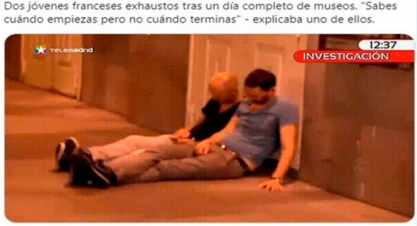 Los mejores memes de franceses que vienen a 'visitar museos'