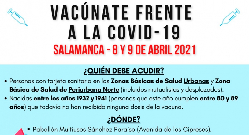 Vacunación masiva en el Multiusos este 8 y 9 de abril ¡Tenemos el calendario!