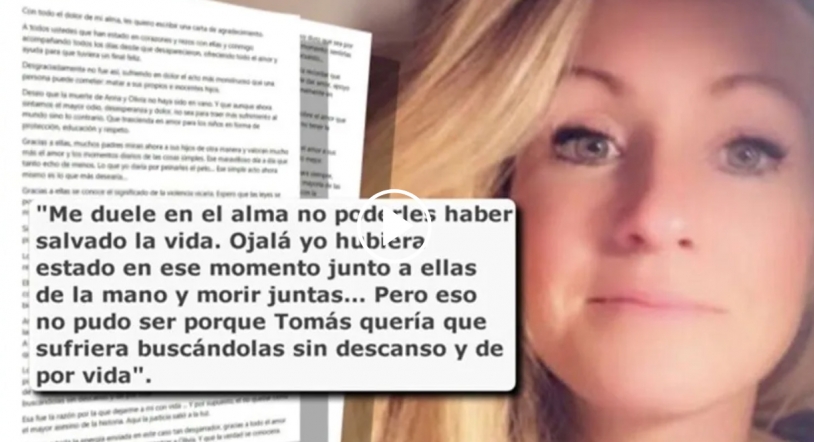 La carta de Beatriz Zimmermann: Como madre me duele en el alma no poderles haber salvado la vida