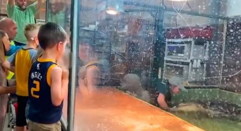 Una cuidadora es atacada por un cocodrilo en una fiesta de cumpleaños para niños