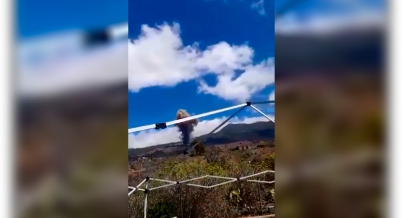 La desternillante reacción de un vecino tras la erupción en La Palma