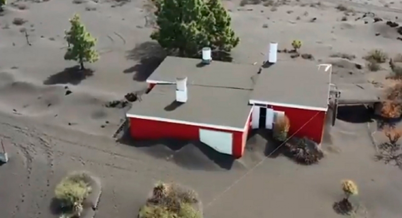 Vídeo | Impresionante: pueblos enteros sepultados por la ceniza en La Palma