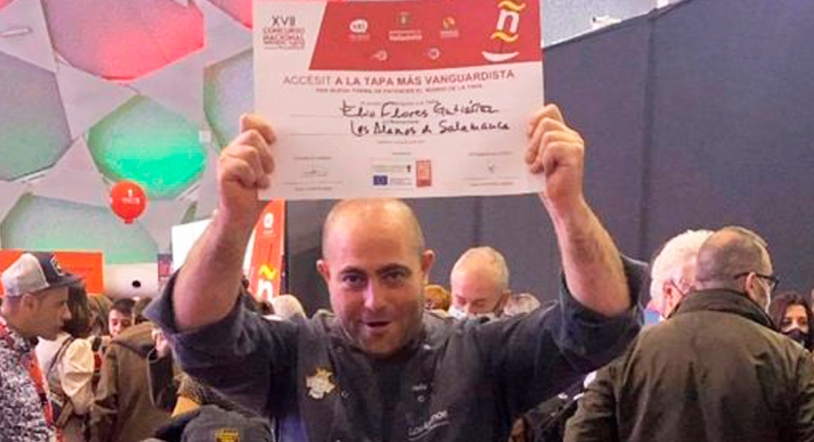Helio Flores gana el premio a la Tapa más Vanguardista en el Nacional de Pinchos de Valladolid