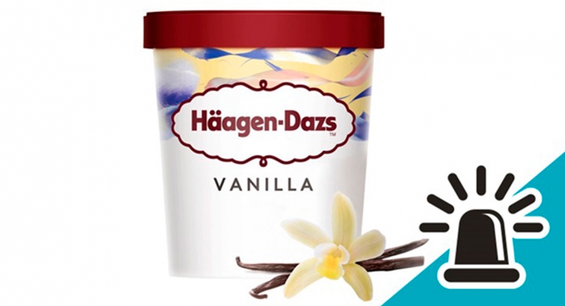 Alerta por presencia de óxido de etileno en el helado de vainilla Häagen-Dazs