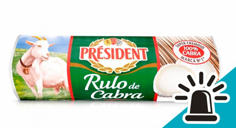 Alerta por cuerpos extraños en el queso de cabra Président